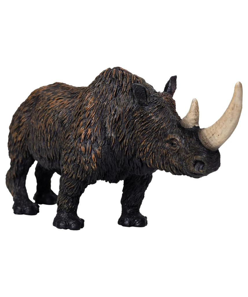 MOJO - Wool Rhino, Hand Painted Toy Figure, Prehistoric Life Collection, Lifelike & Highly Detailed, Designed in the UK