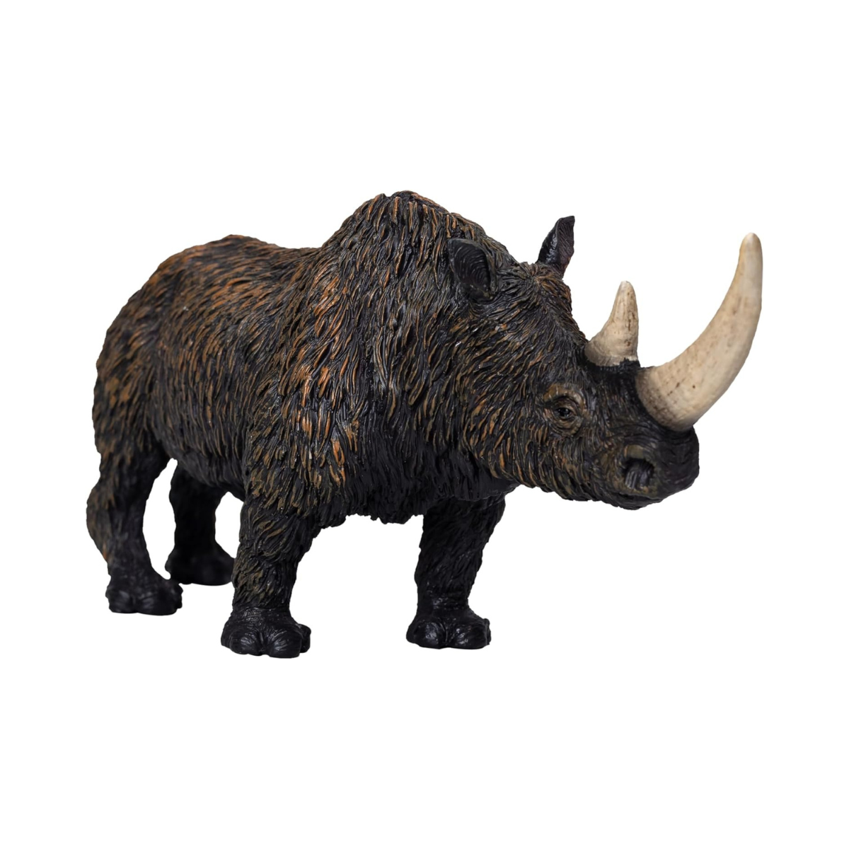 MOJO - Wool Rhino, Hand Painted Toy Figure, Prehistoric Life Collection, Lifelike & Highly Detailed, Designed in the UK