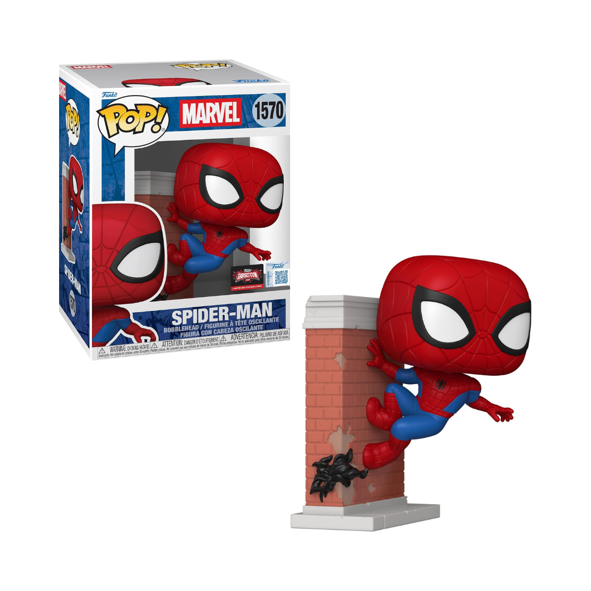 Pop Premium! Marvel: Spider-Man Leaning (Exc)
