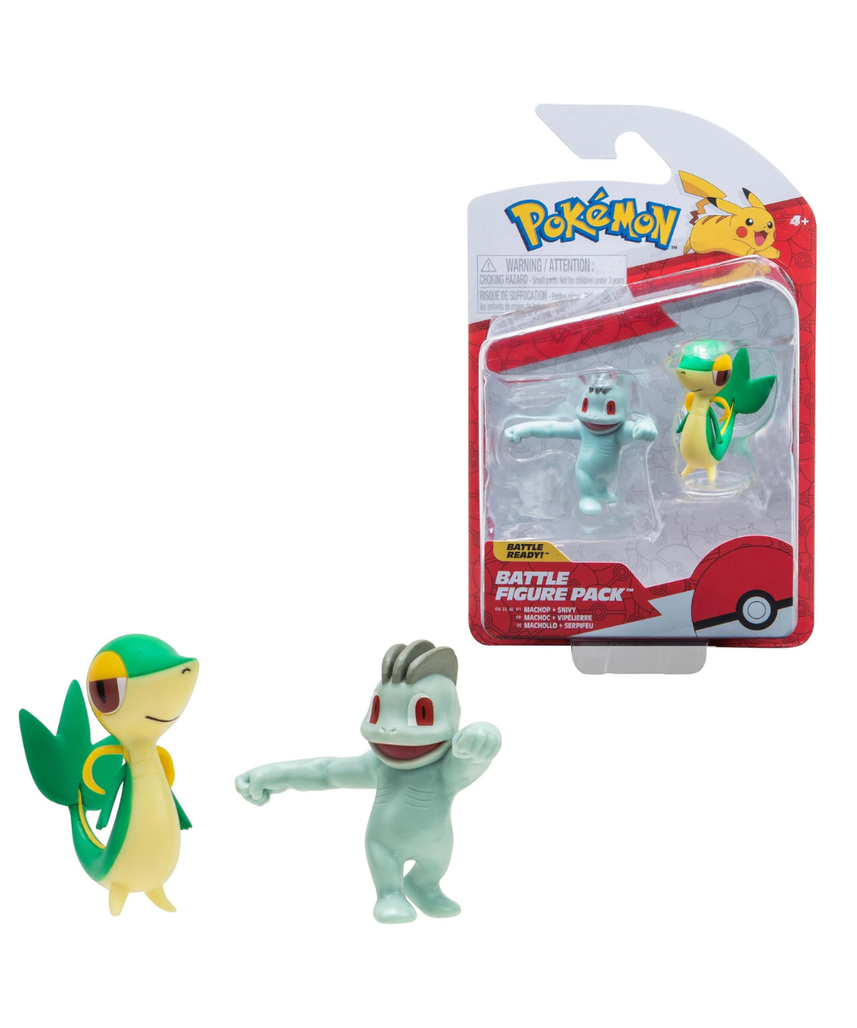 Pokemon Battle Figure Value - Machop & Snivy