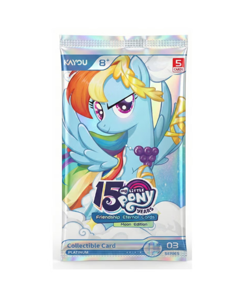 KAYOU My Little Pony Friendship Is Magic Moon Edition SEA Wave 3 Trading Card Pack, English Version, 1 Random Sealed Booster Pack, Collectible Cards