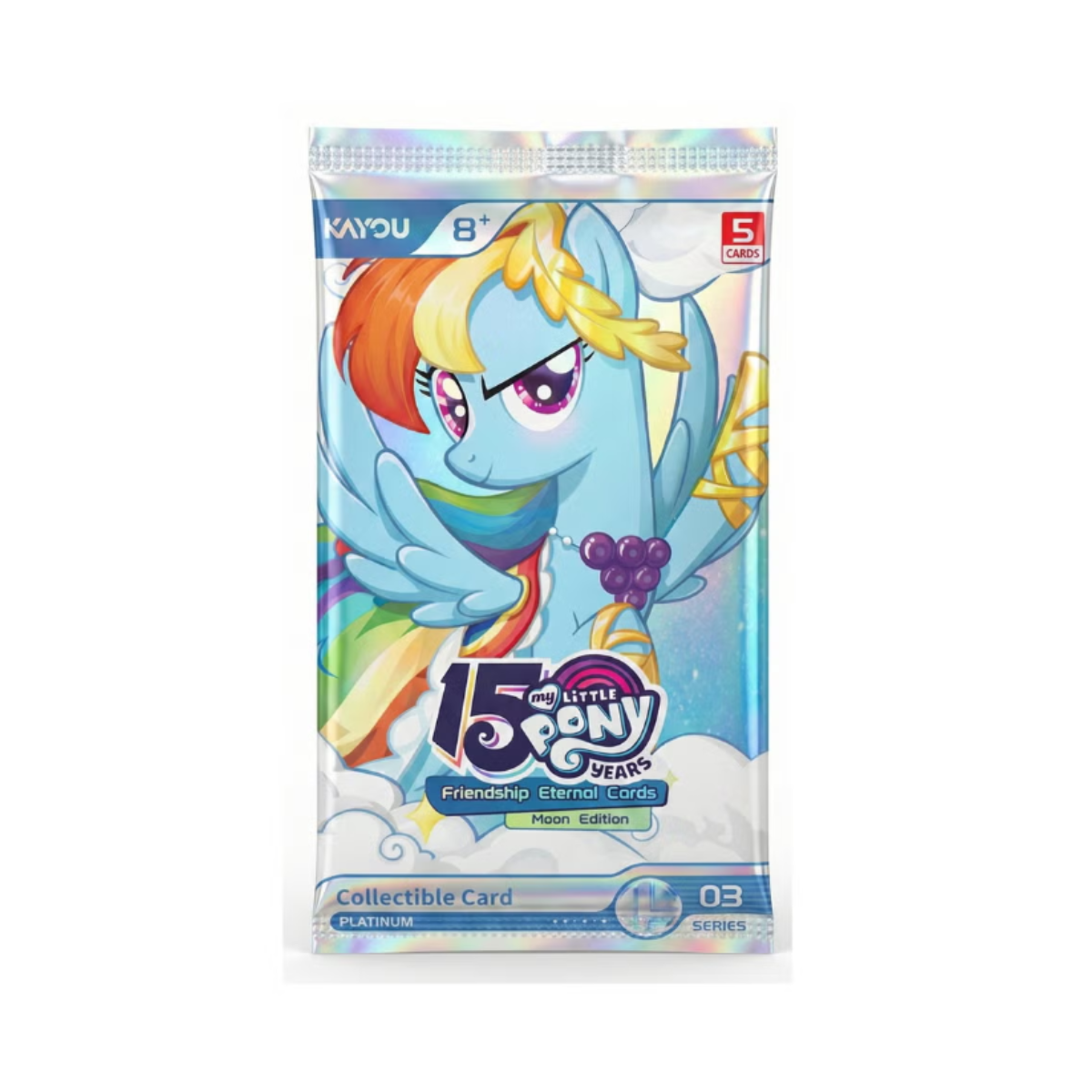 KAYOU My Little Pony Friendship Is Magic Moon Edition SEA Wave 3 Trading Card Pack, English Version, 1 Random Sealed Booster Pack, Collectible Cards