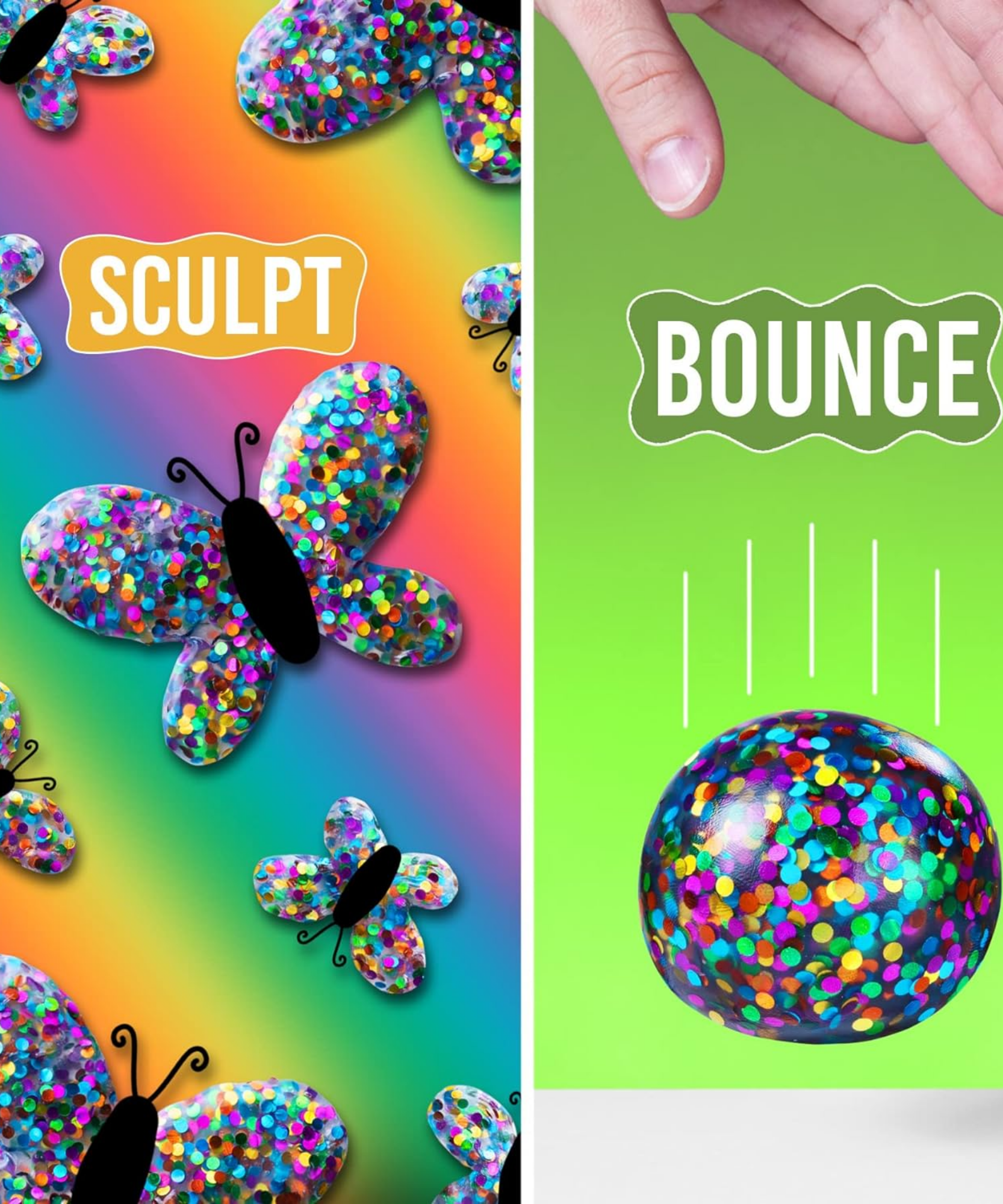 معجون آرون المجنون للتفكير المرير الاجتماعي، علبة 4 بوصات مع 90 جرامًا من معجون اللعب الحسي غير السام الذي لا يجف أبدًا، لعبة فيدجيت إبداعية ناعمة الملمس للأولاد والبنات من سن 3 سنوات فما فوق