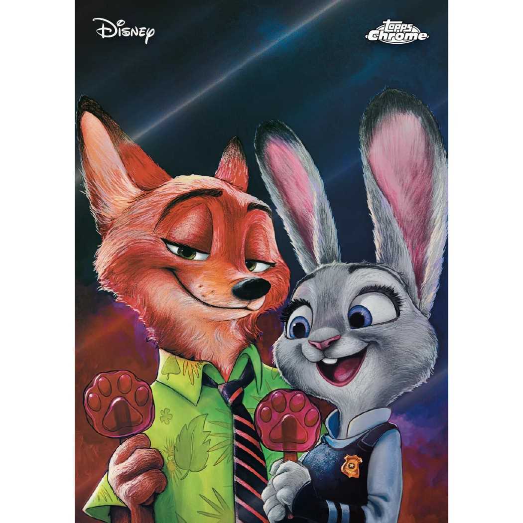 Topps 2026 Chrome Disney Mega Box Trading Cards, 8 Packs with 7 Cards per Pack, Includes 4 Exclusive X-Fractor Parallels, Official Licensed Collectible, 6+ Years