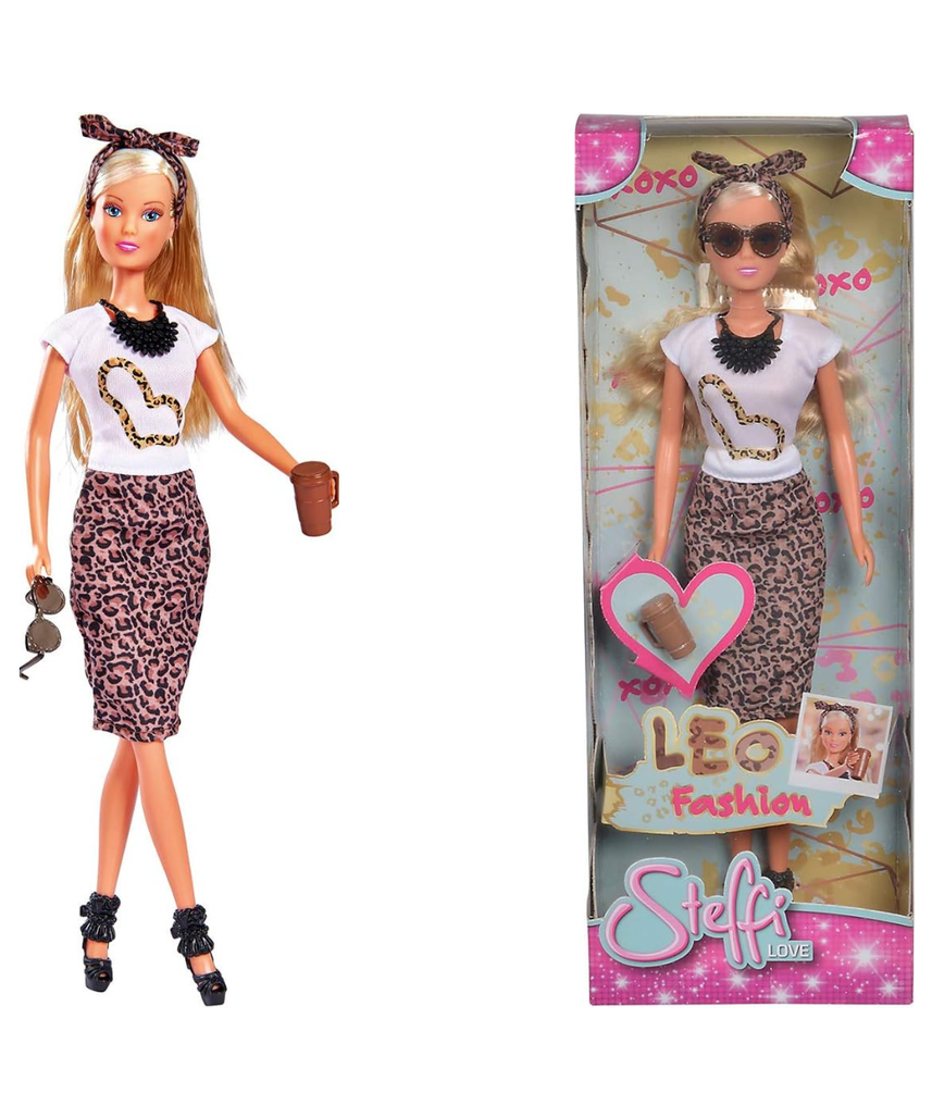 Simba Steffi Love Leo Fashion Doll 29 cm with Trendy Accessories Earrings Sunglasses and Handbag for Kids Ages 3 and Up