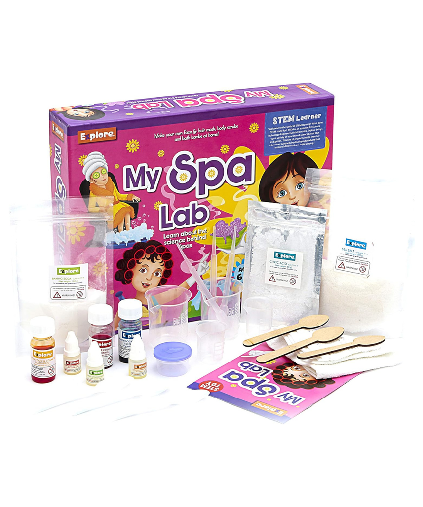 Explore Stem Learner My Spa Lab Learning and Educational DIY Activity Toy Kit, STEM Science Fundamentals Kit for Girls, Ages 6+