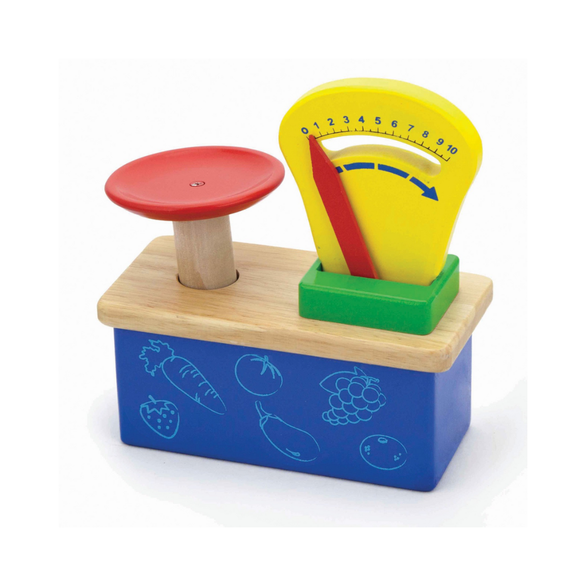 VIGA Weighing Scale Wooden Educational Toy, Role Play Kitchen & Shop Accessory, Ages 3+