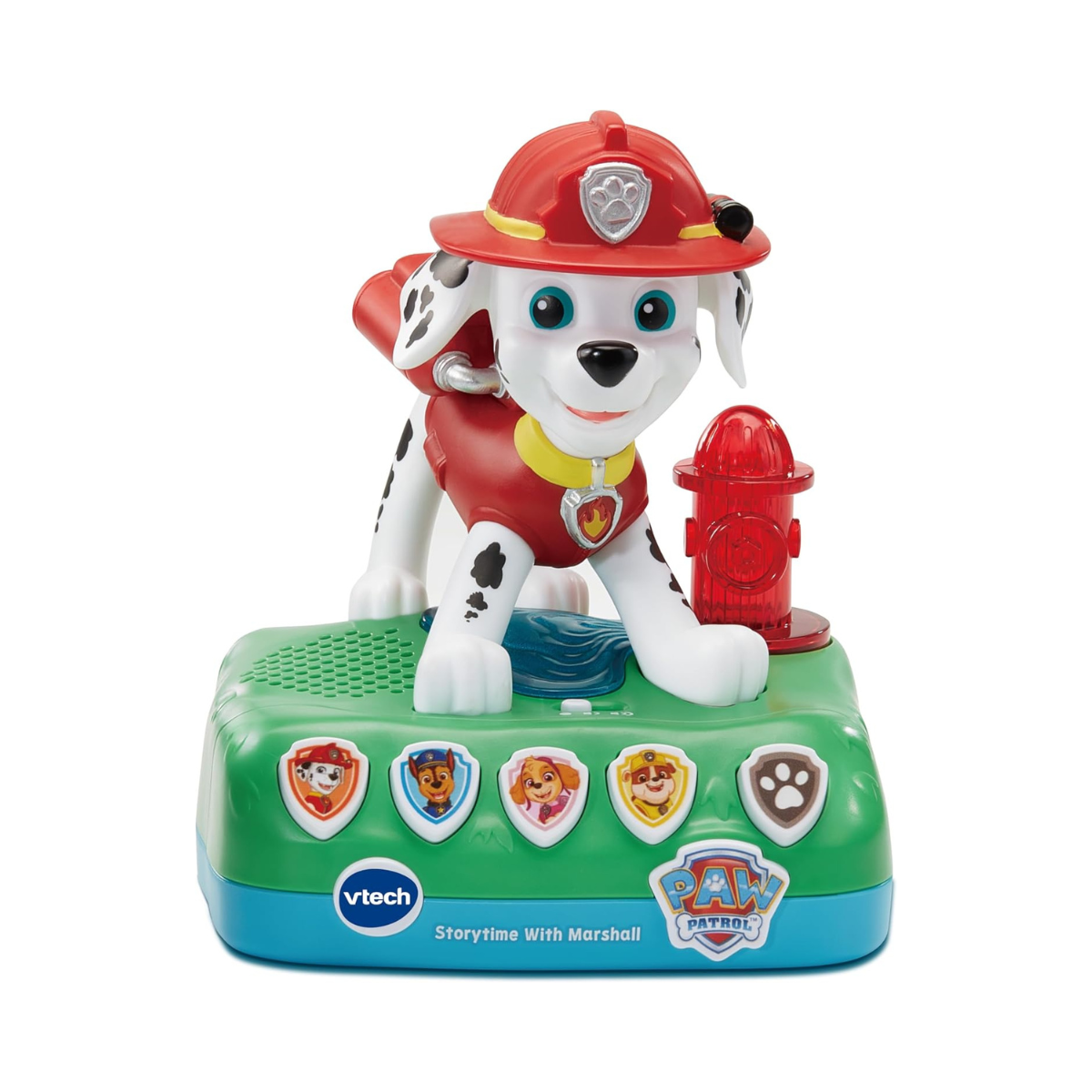 VTech PAW Patrol Storytime With Marshall, Interactive Storytelling Toy, 4 Engaging Stories, Music and Sounds, Night Light and Sleep Timer, Imaginative Screen-Free Play, Gift for Kids Ages 3-5 Plus, English Version