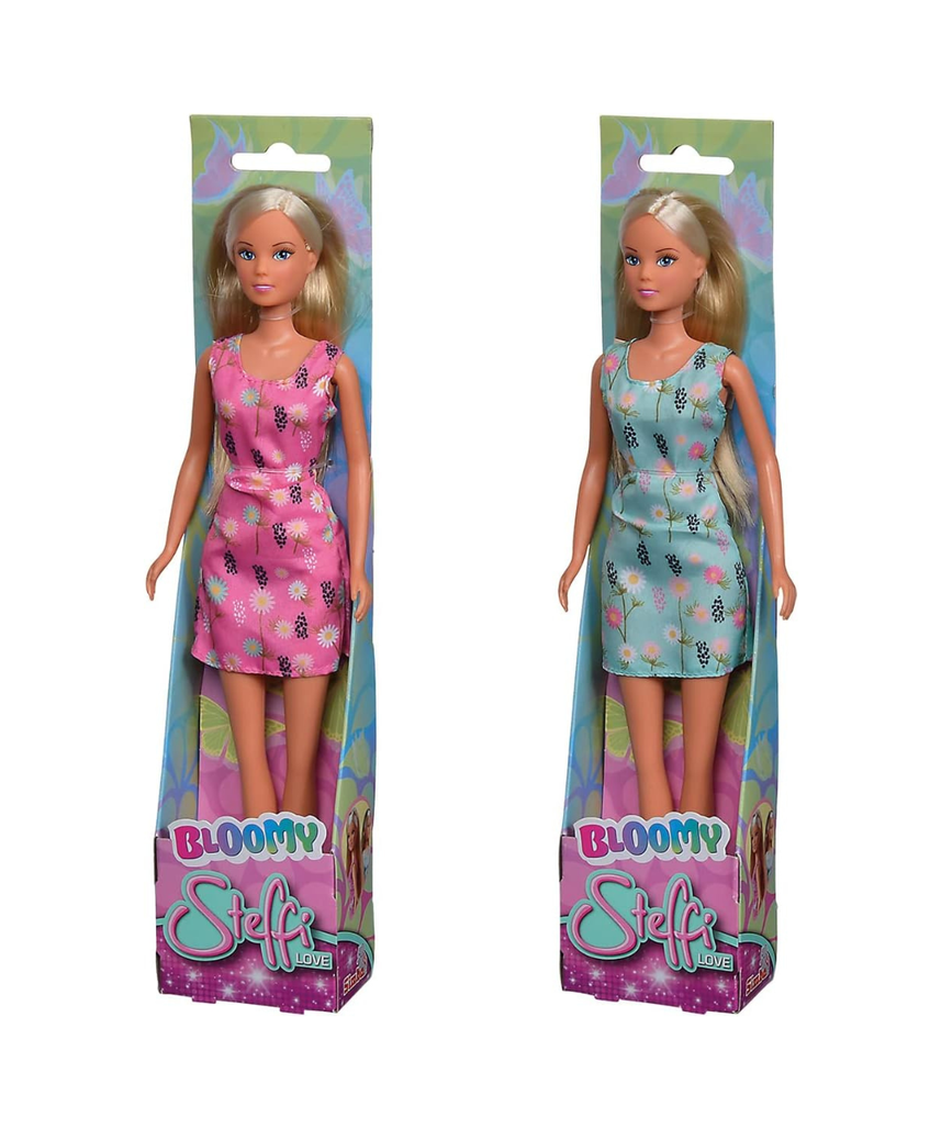 Simba Steffi Love Bloomy Dressing Doll, 29cm, Summer Dress, 2 Assorted Colors, Ages 3+