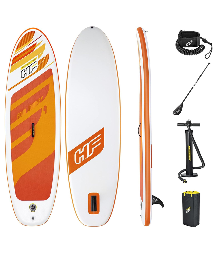Bestway Hydro-Force Inflatable Stand Up Paddle Board 9ft with Paddle, Pump, Carry Bag & Accessories for Beginners 14+