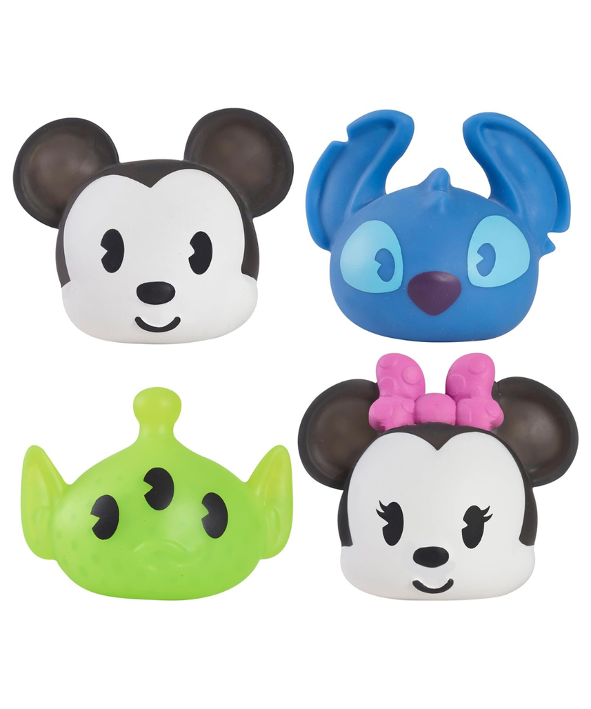 Just Play Disney Impulse Squishy Characters 4PK, Officially Licensed Kids Toys for Ages 3 Up