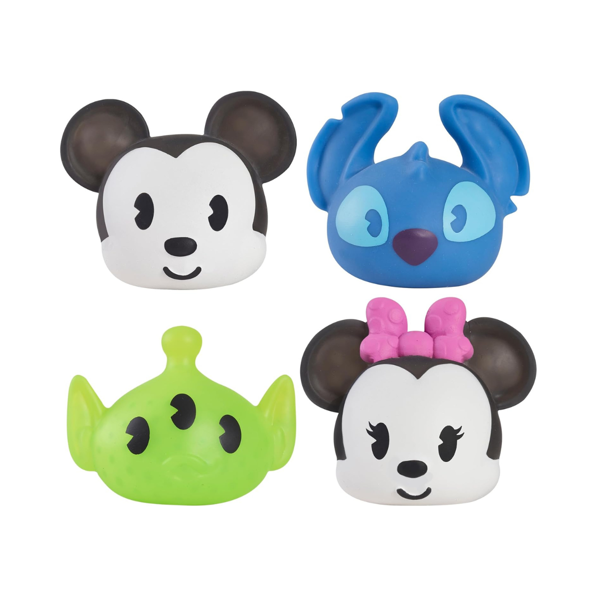 Just Play Disney Impulse Squishy Characters 4PK, Officially Licensed Kids Toys for Ages 3 Up