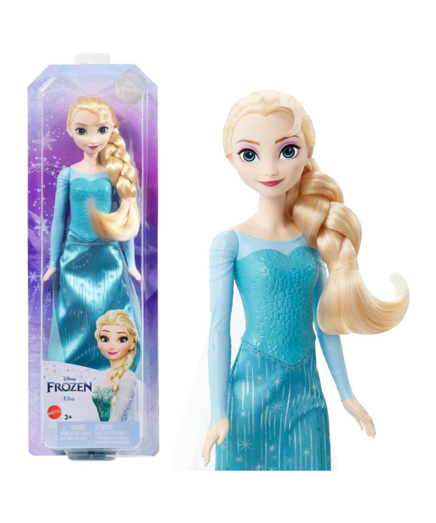 Disney Frozen Elsa Fashion Doll, Signature Blue Outfit with Cape and Accessories, Posable Princess Doll Toy, Gifts for Kids, 3+ Years