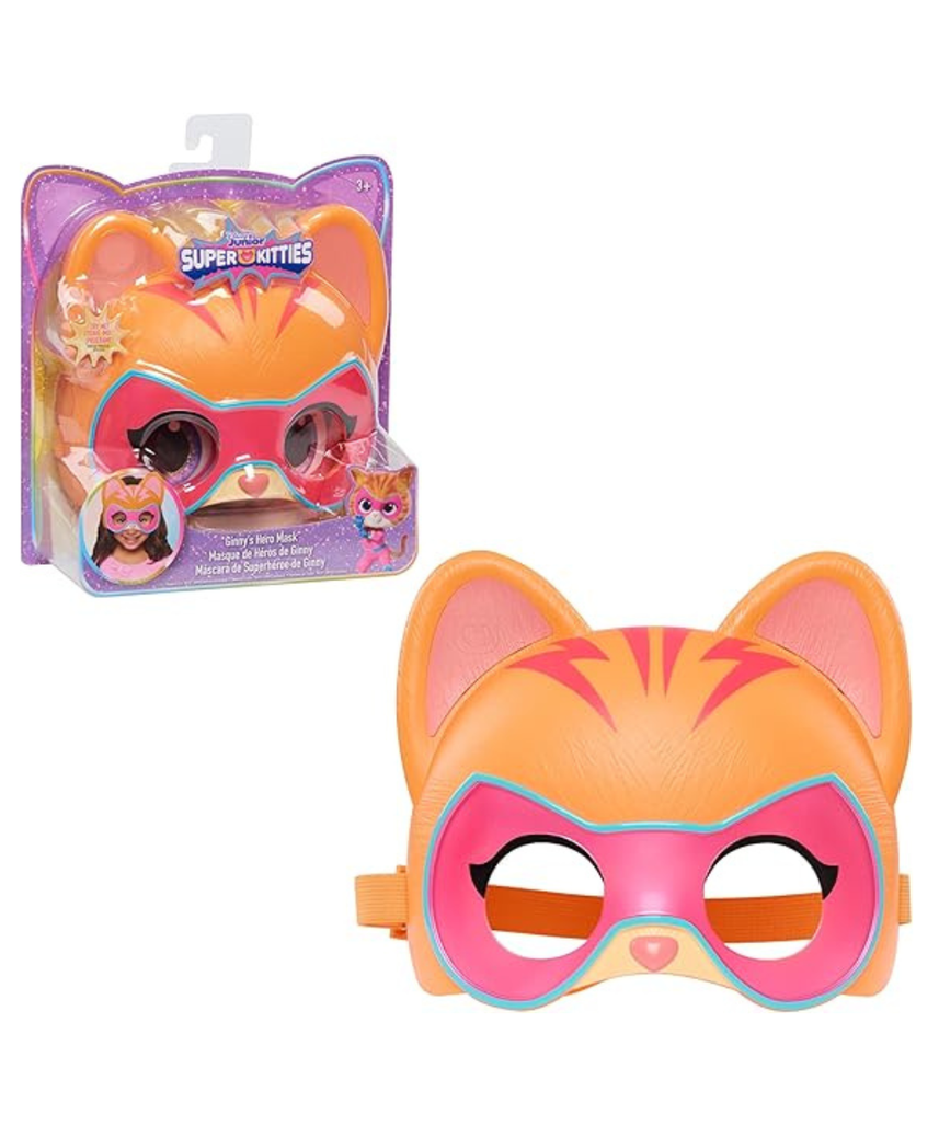 Just Play Disney Junior SuperKitties Ginny Hero Mask, Lights and Sounds Role Play Mask, Kids 3+