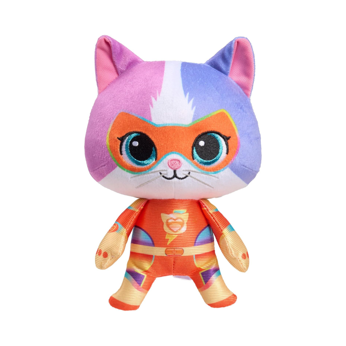 Just Play Disney Junior SuperKitties Buddy Plush Toy, Su-Purr Charged Kitten Stuffed Animal, Soft Plush, Kids 2+