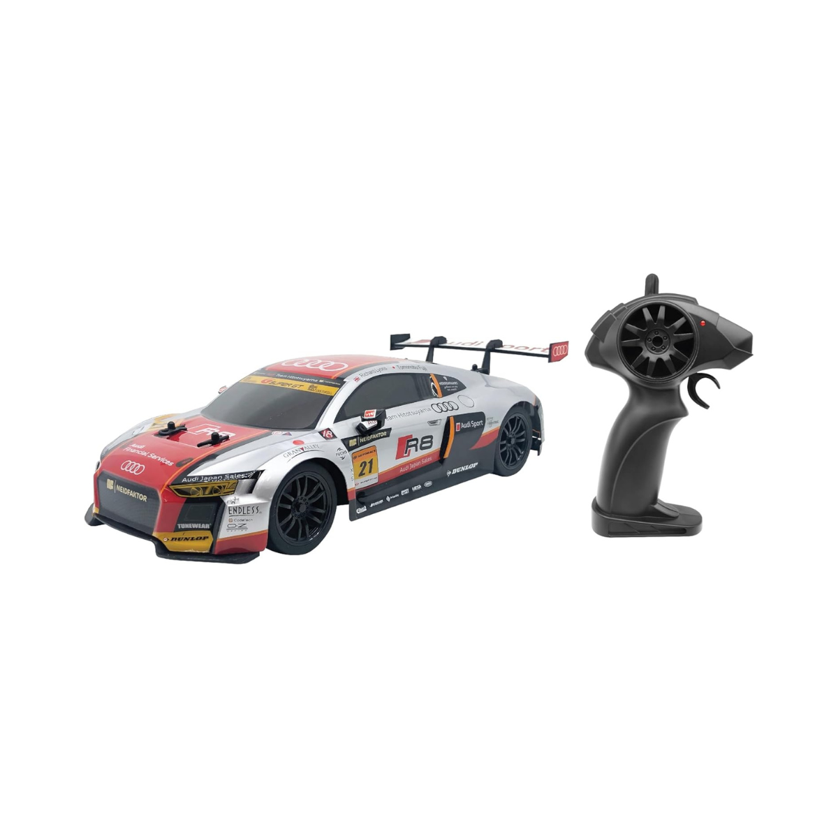 D-power - 1:16 Audi R8 Super GT300 RC Car – 2.4GHz Remote Control, Rechargeable Battery, High-Speed Racing Vehicle for Kids Ages 6+