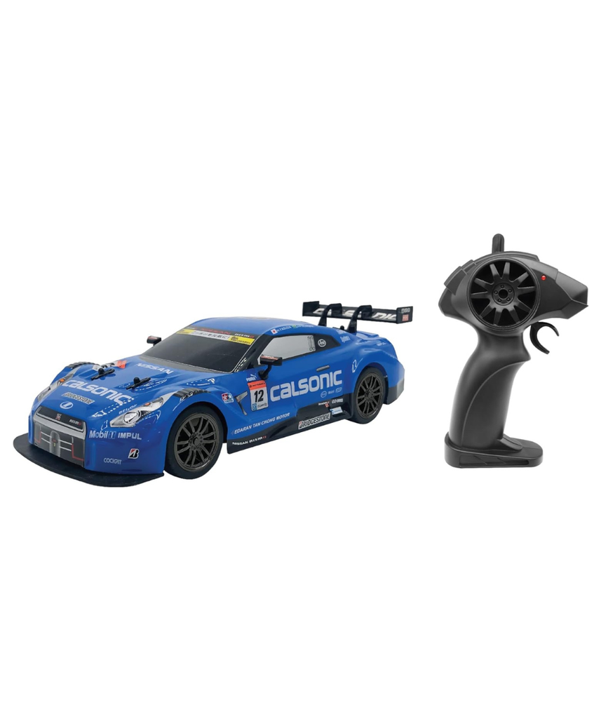 D-Power Nissan GT-R R35 GT500 RC Car, 1:16 Scale Remote Control Race Car with 2.4GHz Controller, Rechargeable Battery, Official Style Design, 6+