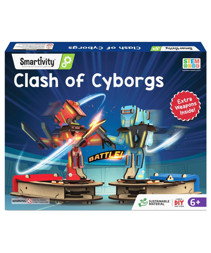 Smartivity STEM DIY Fighting & Battle Game, Multiplayer Educational Arcade Kit for Kids, Hands-On STEM Activity, Gift for Boys and Girls Ages 6-14
