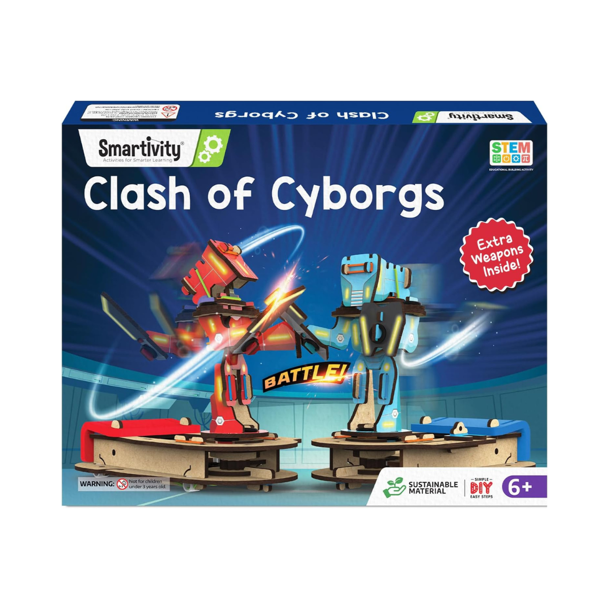 Smartivity STEM DIY Fighting & Battle Game, Multiplayer Educational Arcade Kit for Kids, Hands-On STEM Activity, Gift for Boys and Girls Ages 6-14