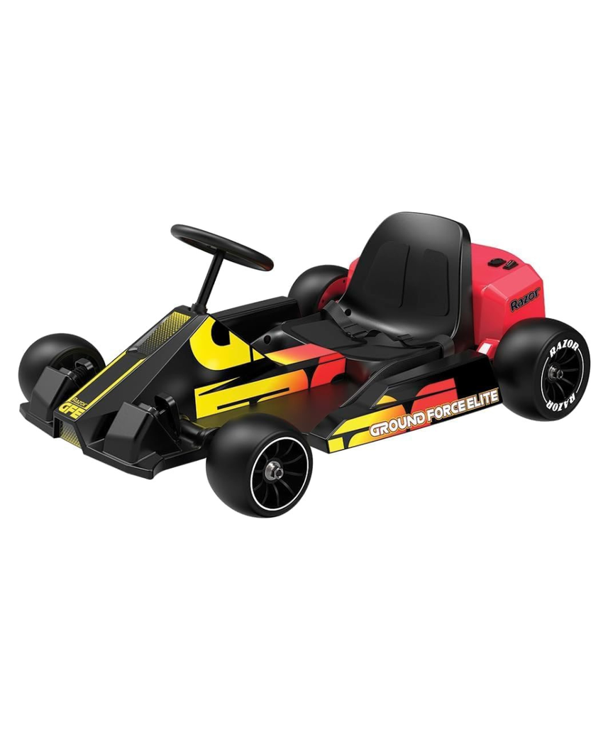 Razor Ground Force Elite Electric Go Kart, 36V Battery Powered Ride On, 350W Motor, Up to 14 MPH Speed, 40 Min Runtime, Forward and Reverse Drive, Racing Style Kart for Teens 13+