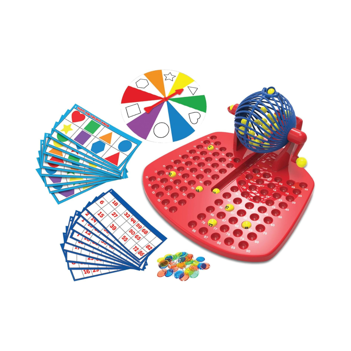 Ambassador Colours and Shapes Bingo Game for Kids, Educational Fun, Ages 3+