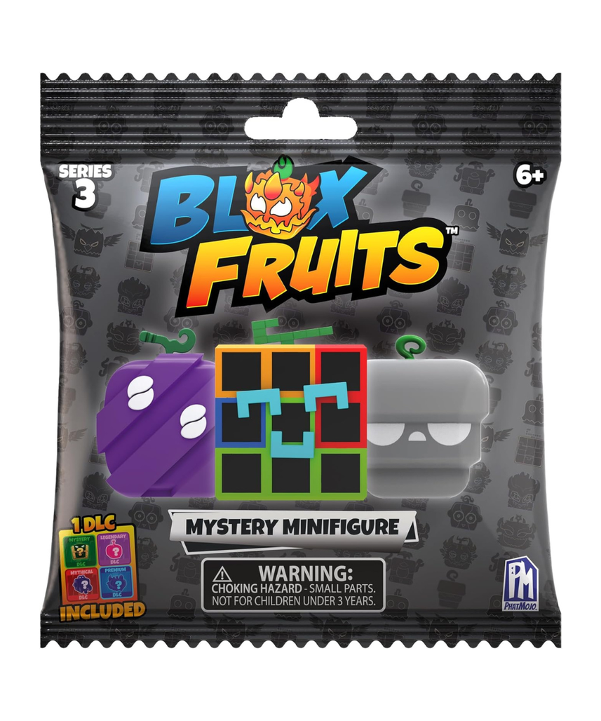 Blox Fruits Mini Figures 2-Inch Series 3 Blind Pack Collectible Action Figure with DLC Code Multicolored 6+