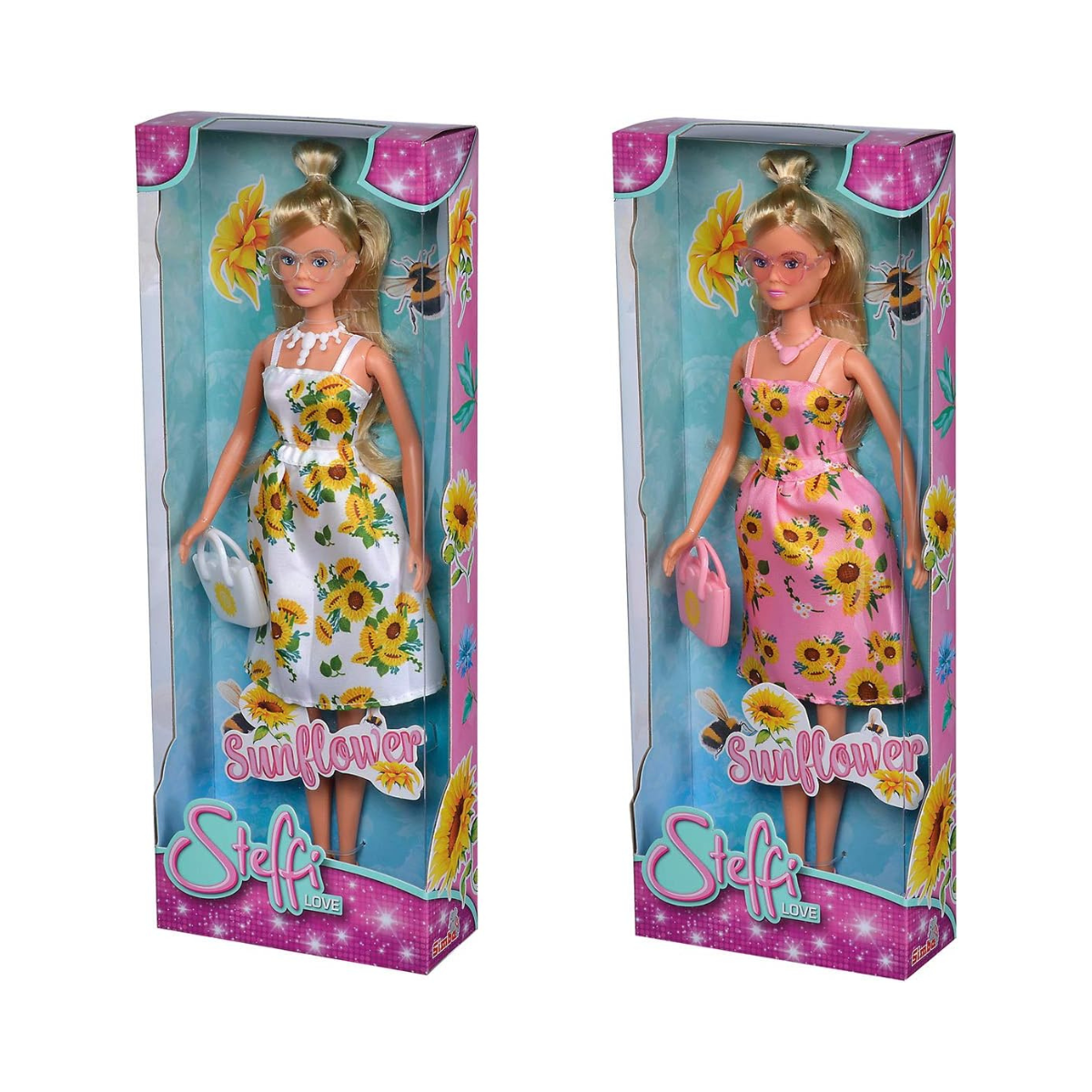 Simba Steffi Love Sunflower Fashion Doll 29 cm with Sunglasses Handbag and Accessories Random Assortment for Kids Ages 3 and Up