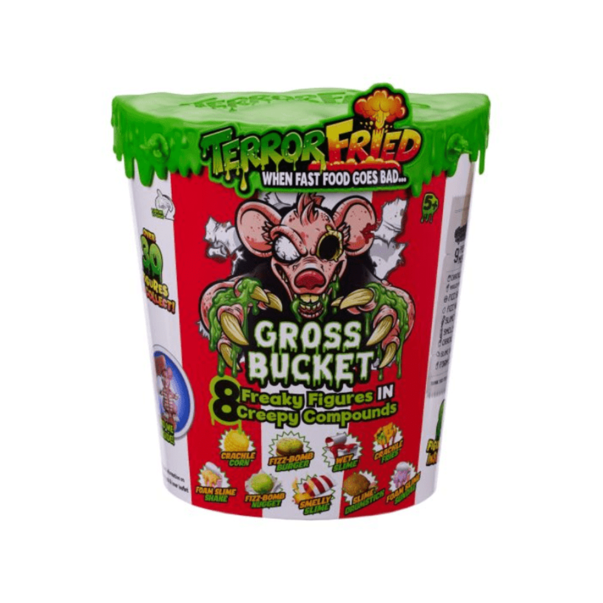 مجموعة لعب تيرور فرايد 08095 غروس باكيت، سلايم، وشخصيات قابلة للتجميع للأولاد من سن 4 إلى 10 سنوات، متعددة المكونات مع فيز، سكويش، كراك، وأوز، متعددة الألوان، ألعاب تفاعلية