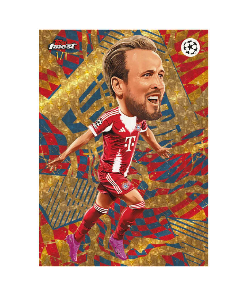 Topps Finest UEFA Club Competitions 2025/26 Soccer Hobby Box, 6 Packs with 10 Cards per Pack, Average 2 Autograph Cards per Box, Official UEFA Collectible Trading Cards, 6+ Years
