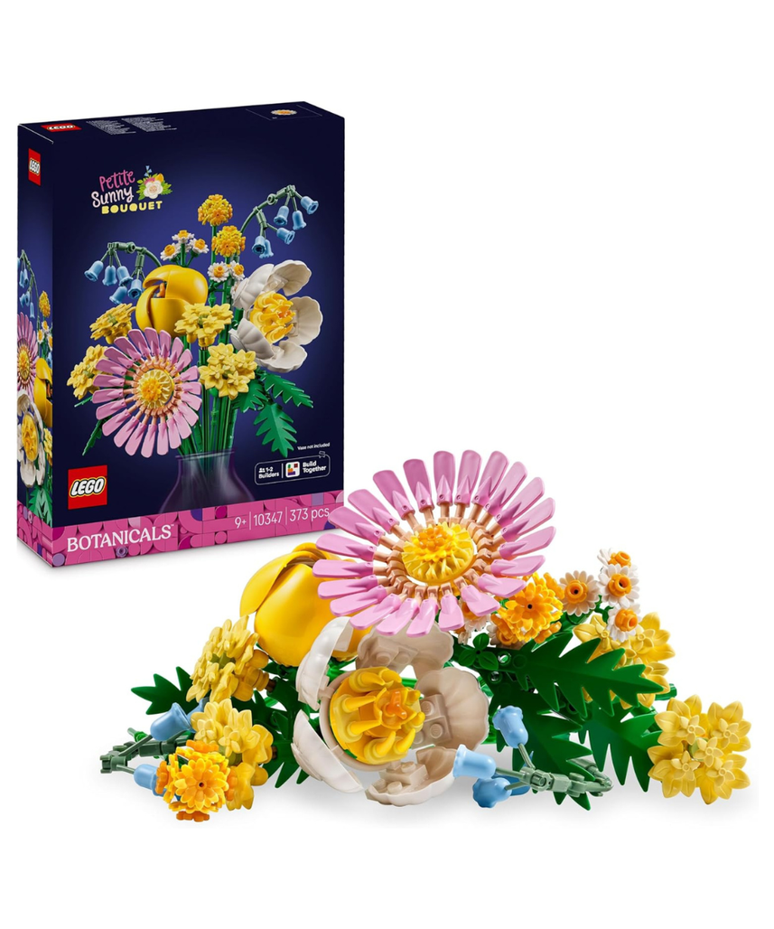 LEGO Botanicals Petite Sunny Bouquet, Faux Flower Building Set with Bluebells, Daisies, Tulips & More, Nature Toy & Holiday Decor for 9+ Girls, Teens & Adults, 10347