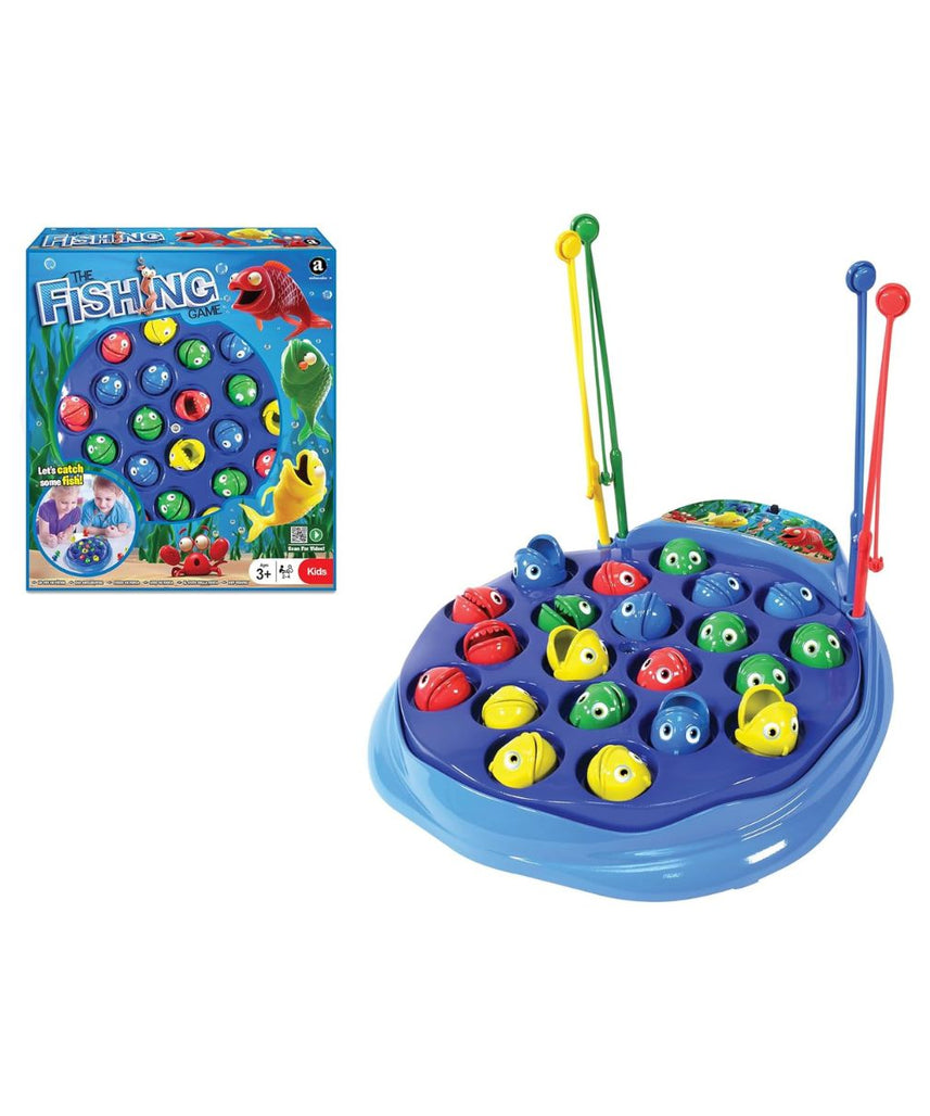 The Fishing Game, Bright Colourful Rotating Fish Pond, Hand-Eye Coordination Game for Kids 3+ Years