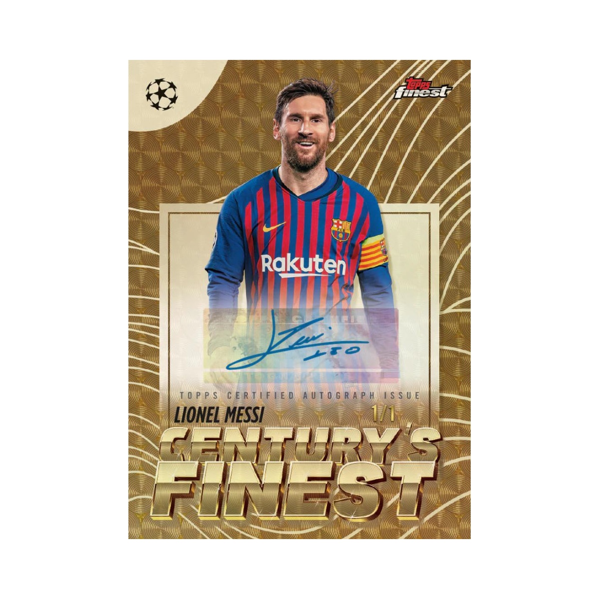Topps Finest UEFA Club Competitions 2025/26 Soccer Hobby Box, 6 Packs with 10 Cards per Pack, Average 2 Autograph Cards per Box, Official UEFA Collectible Trading Cards, 6+ Years