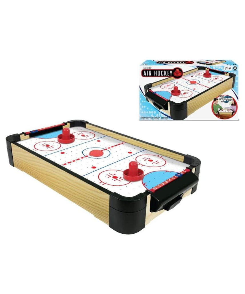 Ambassador 16 Inch Tabletop Air Hockey Game for Kids 3+ Years, Portable Mini Air Hockey Table, 2 Player Arcade Style Game