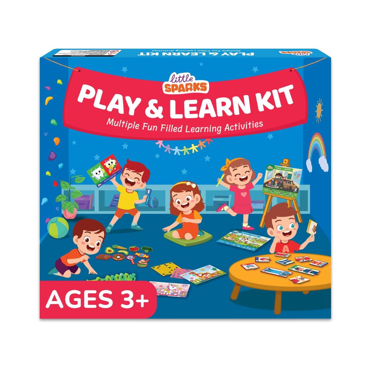 Smartivity Montessori Play & Learn Educational Kit for Kids Aged 3-5, Hands-On Cognitive and Motor Skill Development Toy, Multicolor