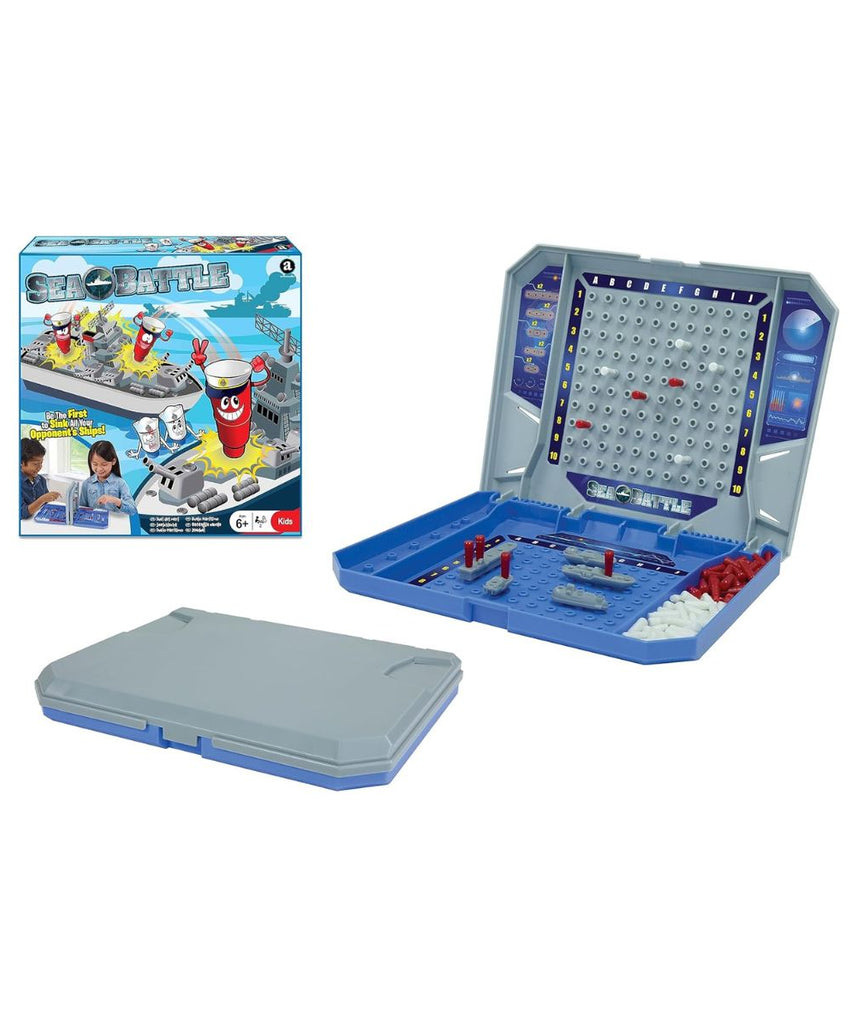 Ambassador Sea Battle Board Game for Kids 3+ Years, Strategy Naval Battle Game for Family and Friends