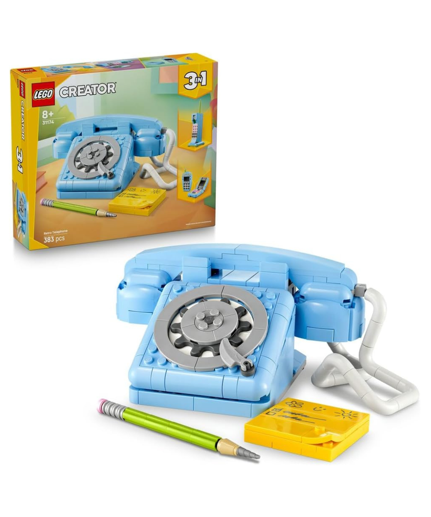 LEGO Creator 31174 Retro Telephone 3-in-1 Building Kit for Ages 8+