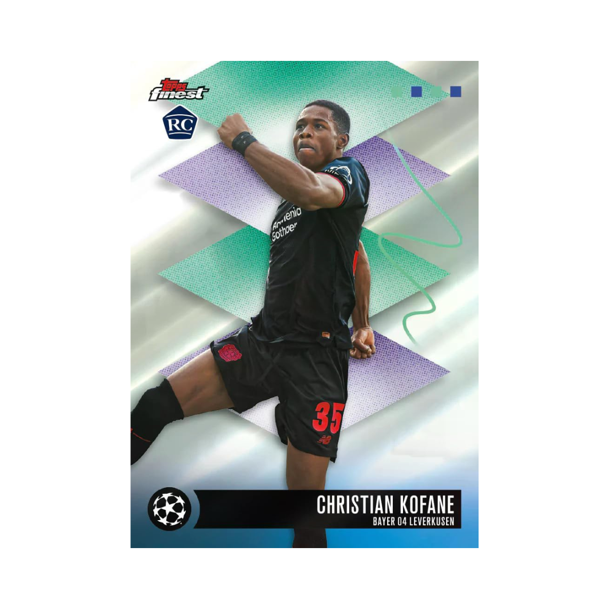 Topps Finest UEFA Club Competitions 2025/26 Soccer Hobby Box, 6 Packs with 10 Cards per Pack, Average 2 Autograph Cards per Box, Official UEFA Collectible Trading Cards, 6+ Years
