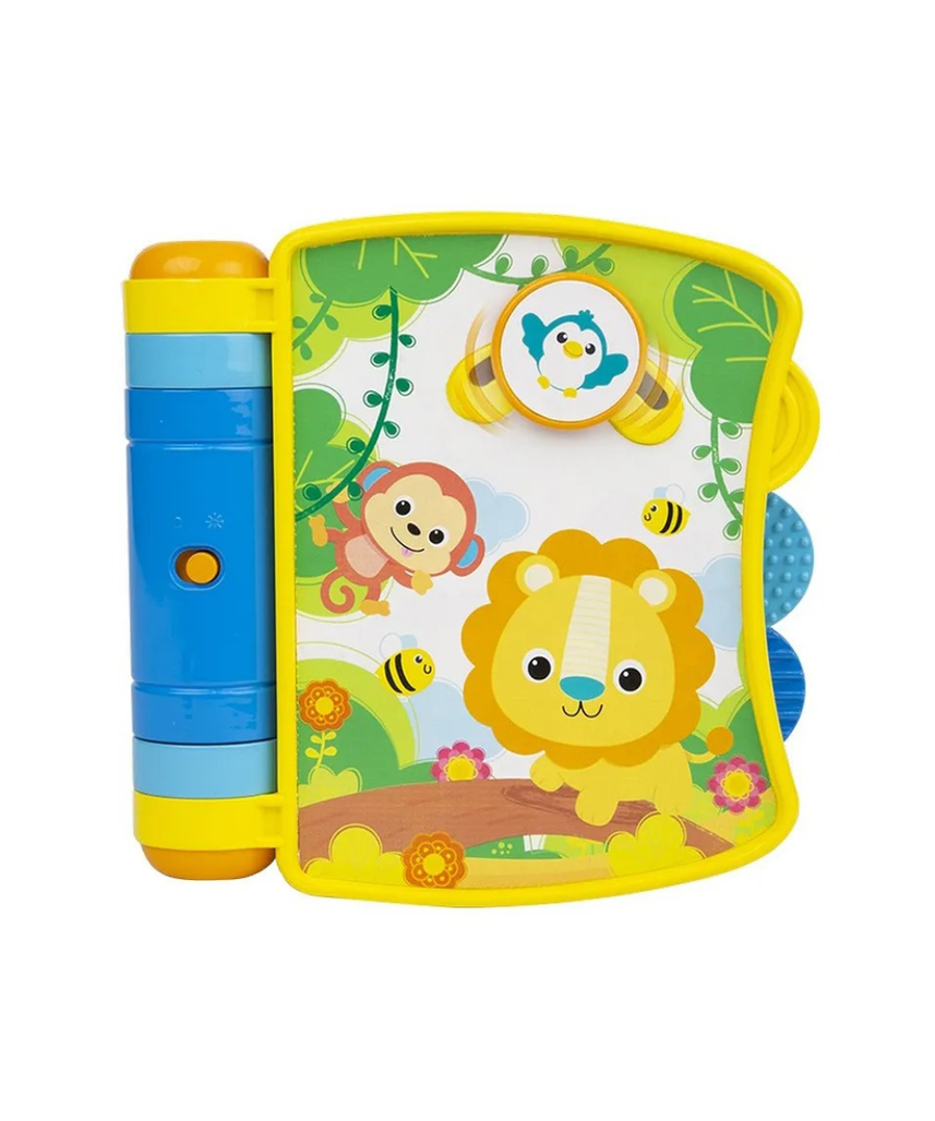 Color Baby Activity Book Winfun Animal Friends Fun Book Interactive Sounds Textures and Activities 7x7x21 cm Toy for Babies 6 Months and Up