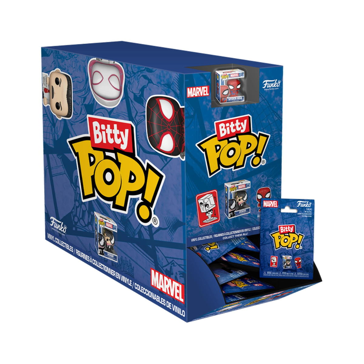 Bitty Pop Marvel Spider-Man Singles Mini Collectible Figure Tiny Funko Blind Pack Superhero Display Toy Gift For Kids Ages 3+