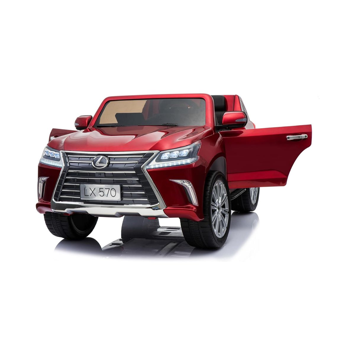 Lovely Baby Lexus LX570 SUV Ride-On Car for Kids, 3+ Years, Remote Control, LED Lights, Music, Openable Doors – Red, Gold, or Blue