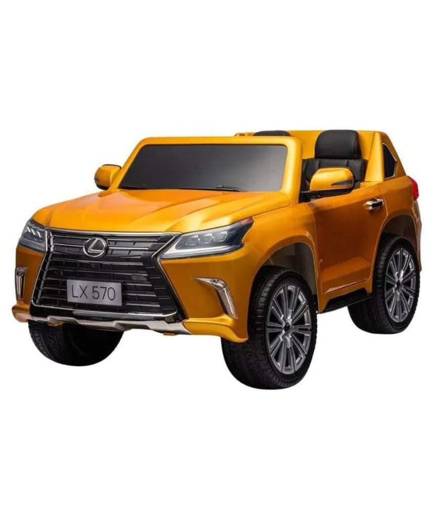 Lovely Baby Lexus LX570 SUV Ride-On Car for Kids, 3+ Years, Remote Control, LED Lights, Music, Openable Doors – Red, Gold, or Blue