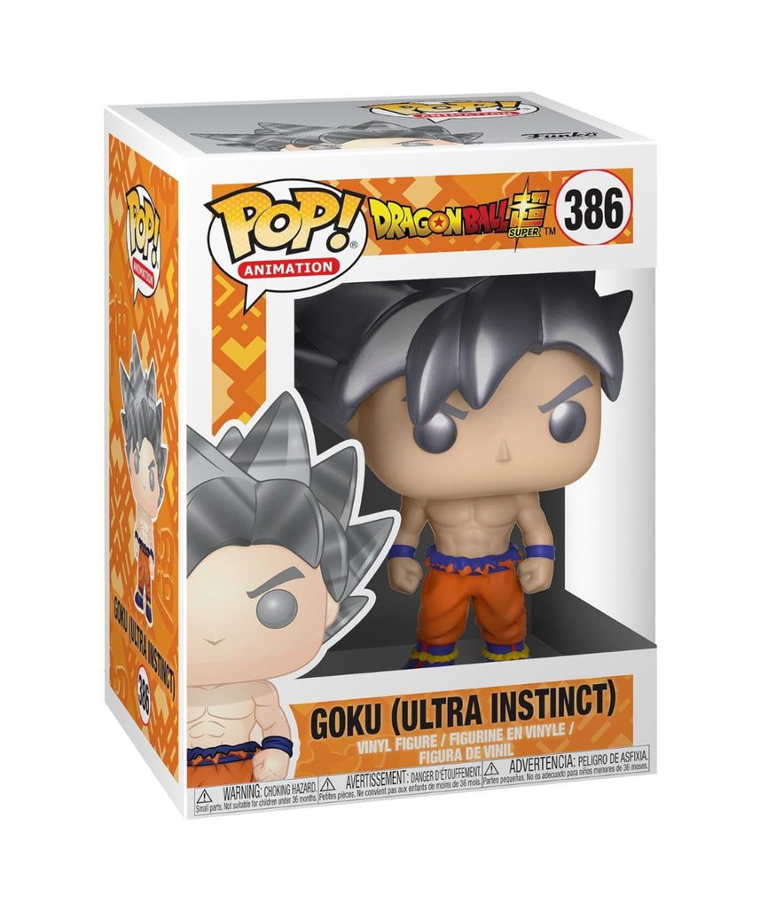 Funko Pop Animation DBS Goku Ultra Instinct Form Vinyl Figure Collectable Toy For Kids & Adults Anime Fans Ages 14+