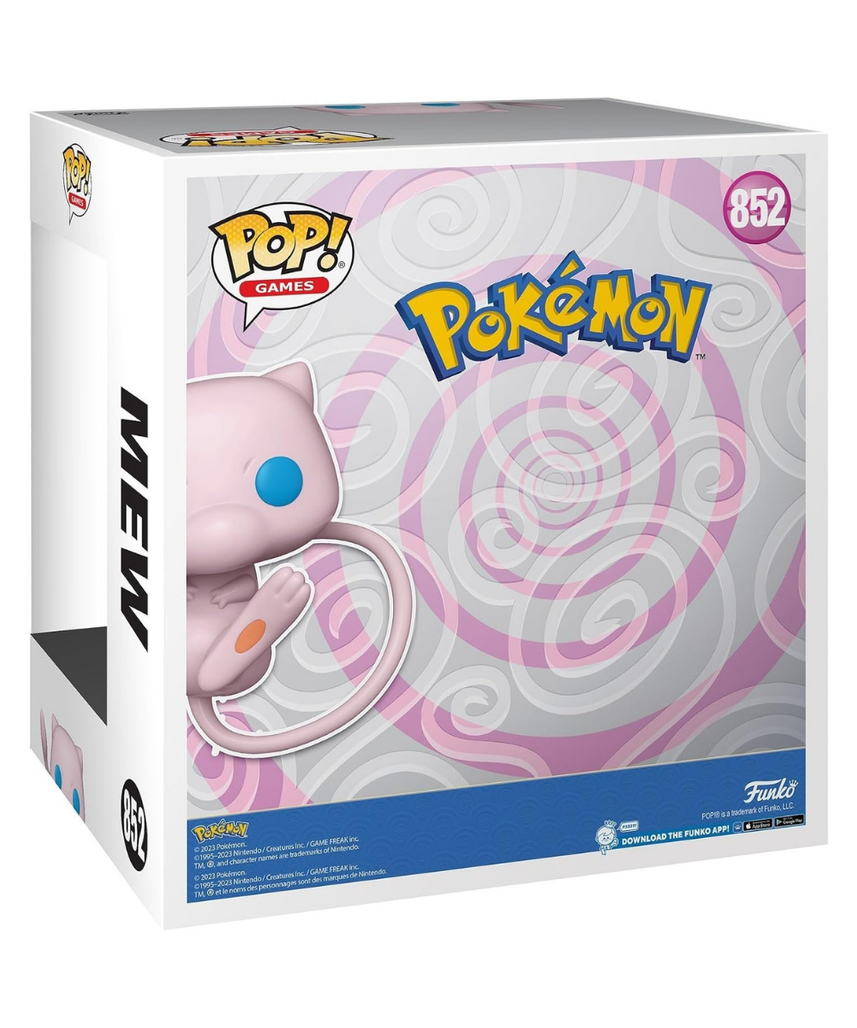 Funko Pop! Jumbo: Pokemon - Mew - Collectable Vinyl Figure - Gift Idea - Official Merchandise - Toys for Kids & Adults - Video Games Fans - Model Figure for Collectors and Display