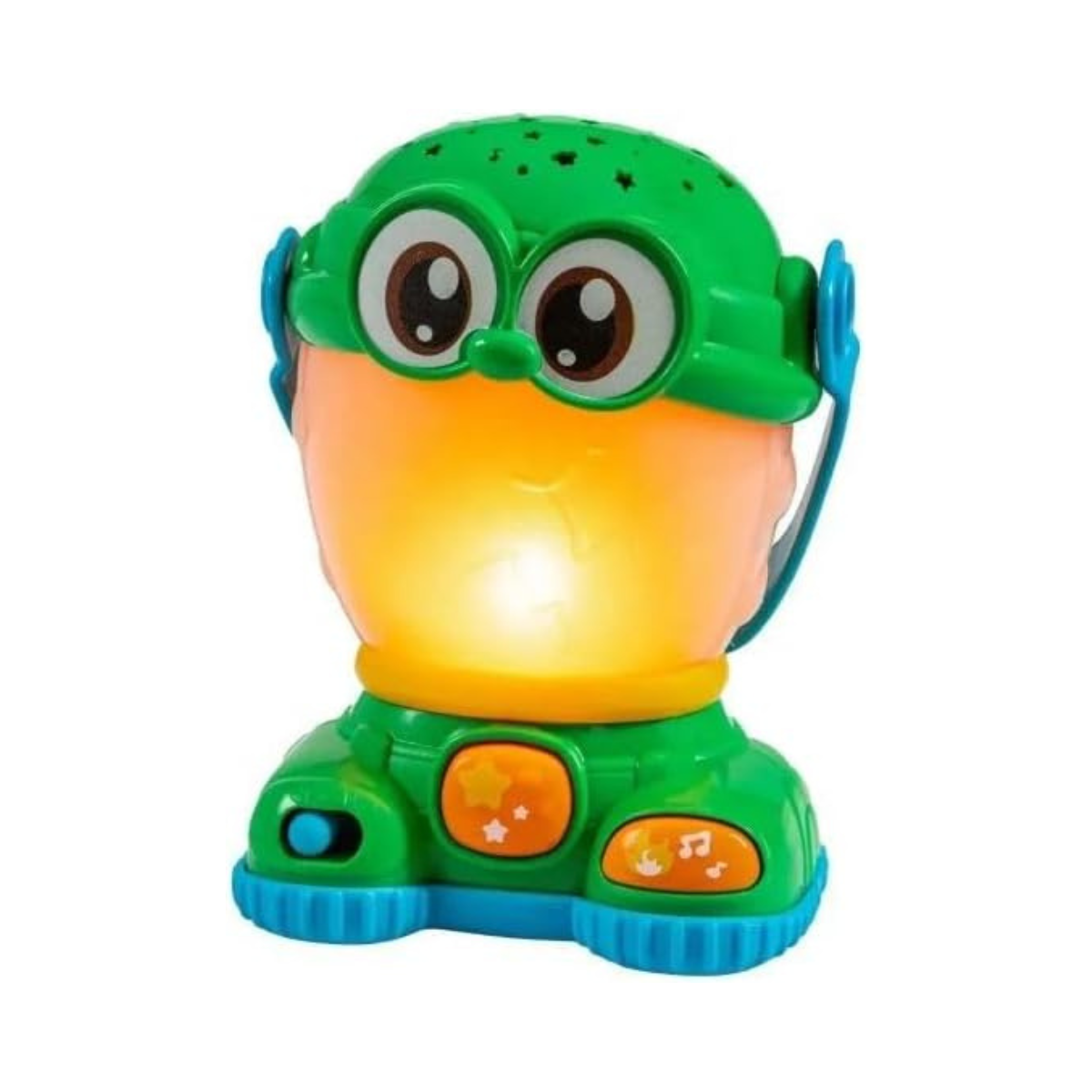 Winfun Starry Night Camping Lantern Interactive Toy for Babies Multicolor Light Up Star Projector Music Sounds Lullabies Portable Handle