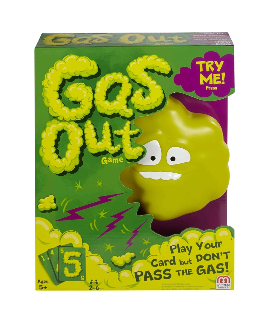 Mattel Gas Out Electronic Farting Game with Guster the Gas Cloud for Kids 5+ Family Party Game