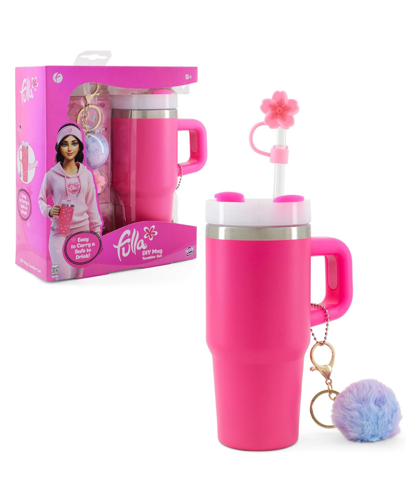Fulla DIY Mug Tumbler Set, Creative Art Mug Toy Set for Girls, Age 5+