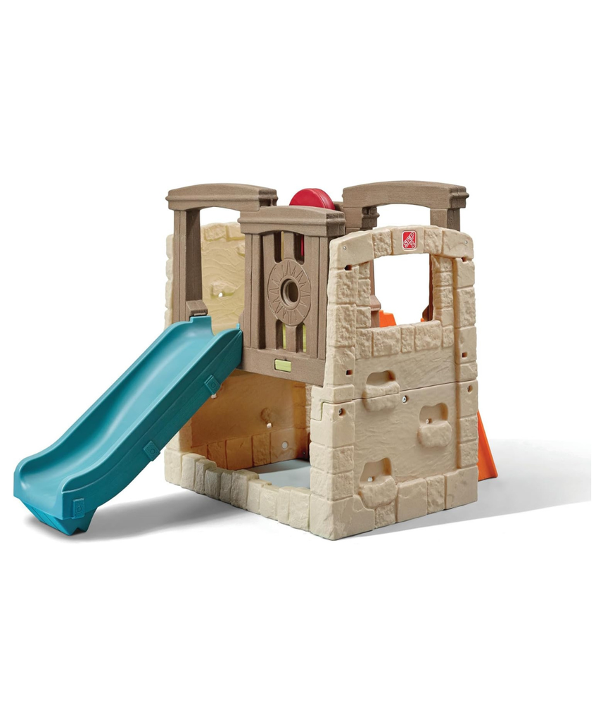 Step2 Naturally Playful Woodland Climber II, Kids Outdoor Activity Playset with Slide + Climbing Wall for Toddlers 2Y+