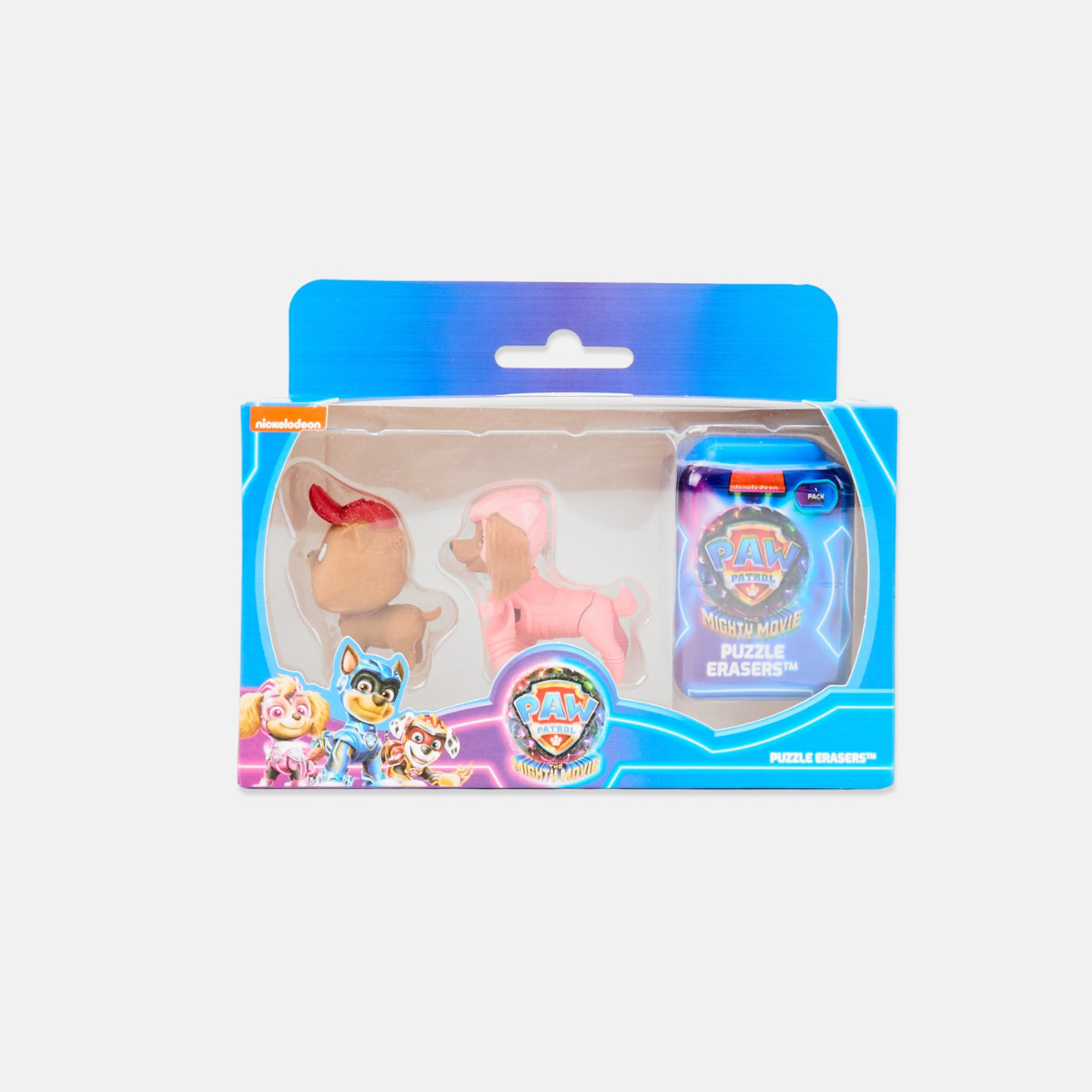 Paw Patrol The Mighty Movie 3D Puzzle Erasers, Surprise Collectible Figures for Kids, 1pk / 3pk / 8pk, PAW Patrol Pup Toys for Boys & Girls, School, Travel, Party Favors