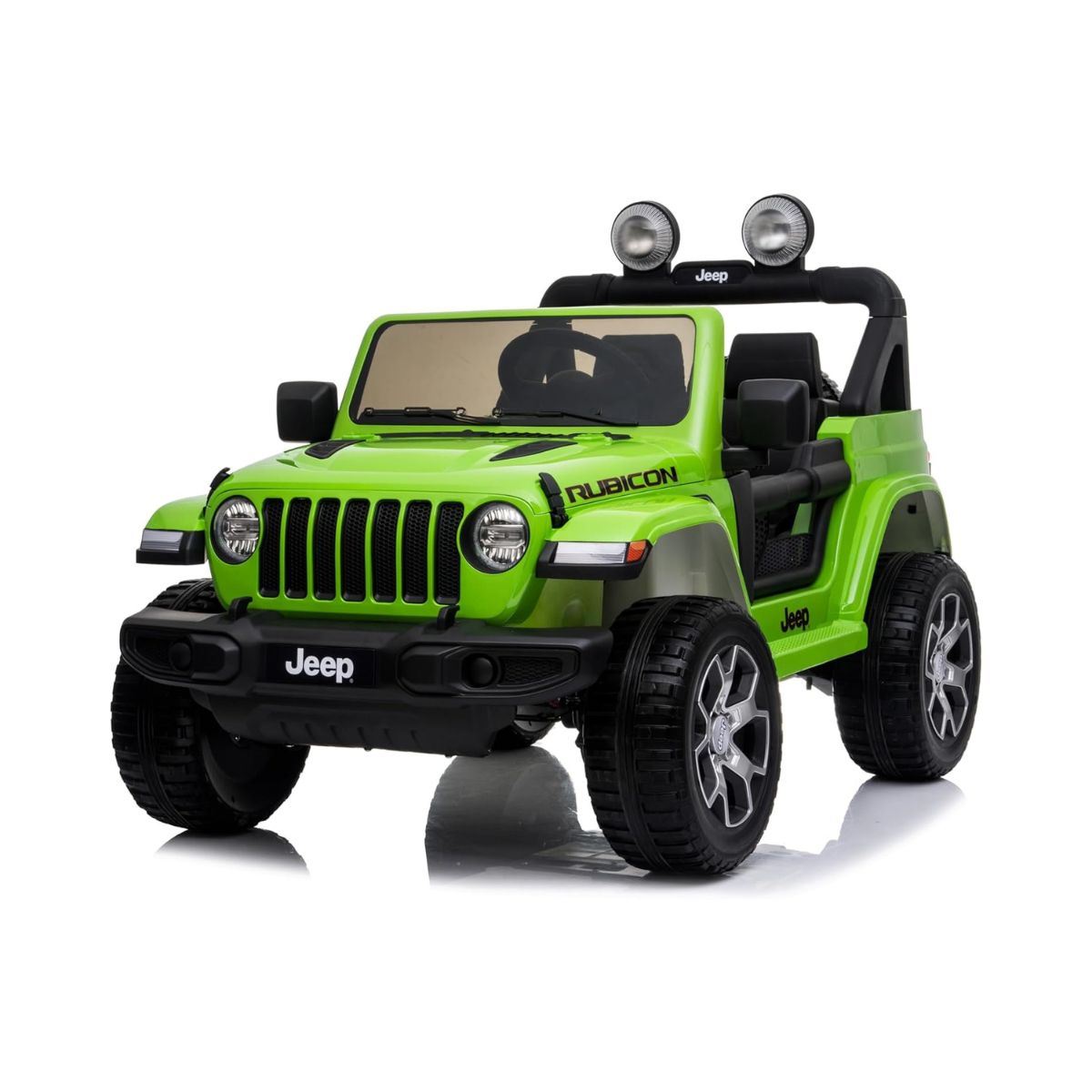 Lovely Baby LB 555EL Jeep Ride-On Car for Kids, 2-6 Years, Electric 4-Motor Off-Road Vehicle, Remote Control, Key Start, LED Lights, MP3/USB Music, EVA Wheels, Leather Seat – Green, Red, Orange, or Pink