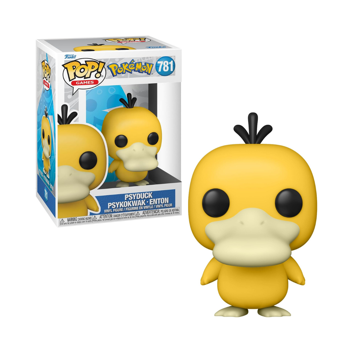 Funko Pop! Games: Pokemon - Psyduck - Collectable Vinyl Figure - Gift Idea - Official Merchandise - Toys for Kids & Adults - Video Games Fans - Model Figure for Collectors and Display